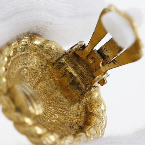 CHANEL Earring Plated Gold 16.0g Women - Picture 9 of 9